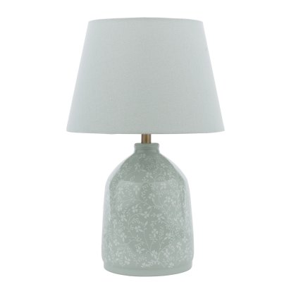 Laura Ashley - Campion Table Lamp (Duck Egg Ceramic with Shade) Laura Ashley - Campion Table Lamp (Duck Egg Ceramic with Shade)