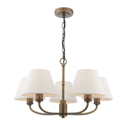 Laura Ashley - Denston 5 Light Pendant (Antique Bronze)