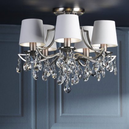 Laura Ashley - Enstone Semi-Flush Chandelier