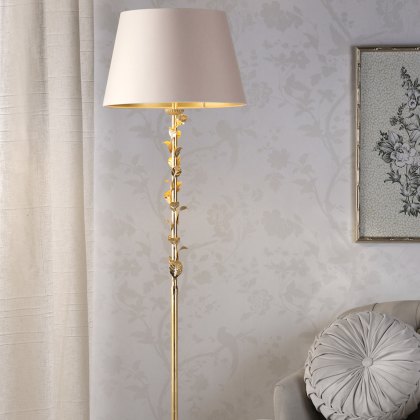 Laura Ashley - Halton Floor Lamp Gold Leaf Laura Ashley - Halton Floor Lamp Gold Leaf