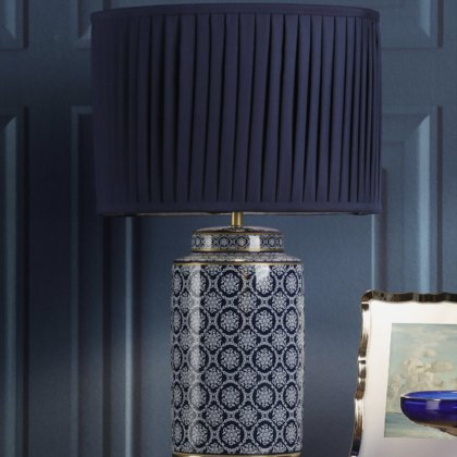 Laura Ashley - Knipton Blue Table Lamp