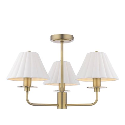 Laura Ashley - Mixbury Semi-Flush Light (Matt Antique Brass) Laura Ashley - Mixbury Semi-Flush Light (Matt Antique Brass)