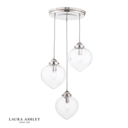 Laura Ashley - Whitham 3 Light Cluster Pendant