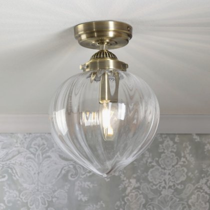 Laura Ashley - Whitham Ceiling Light (Matt Antique Brass)