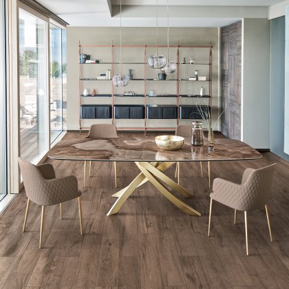 Bontempi Artistico - Dining Table (Barrel Shape)