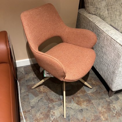 Perth Swivel Dining Chair - Brick