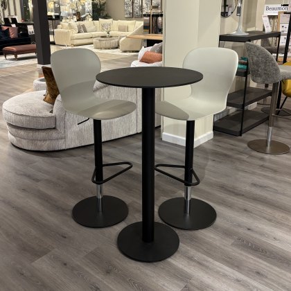 Calligaris - Cocktail 40 Table Base (Matt Black with Chairs) Calligaris - Cocktail 40 Table Base (Matt Black with Chairs)