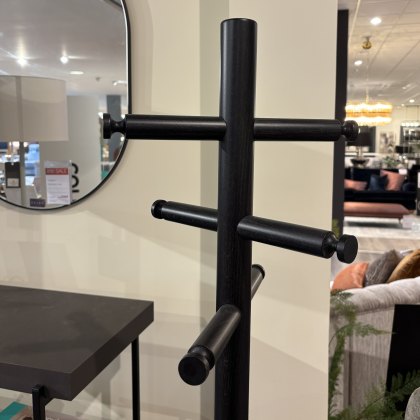 Calligaris - App Coat Stand - (Matt Black Base/Graphite Column)