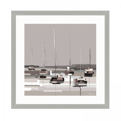Anchored Bay - Framed Art