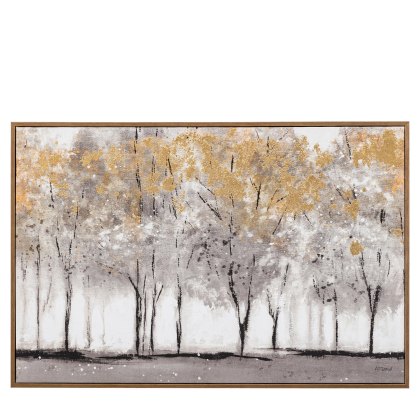 Golden Reverie - Framed Canvas