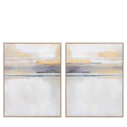 Modern Sunset - Framed Canvas Set of 2