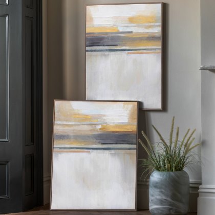 Modern Sunset - Framed Canvas Set of 2