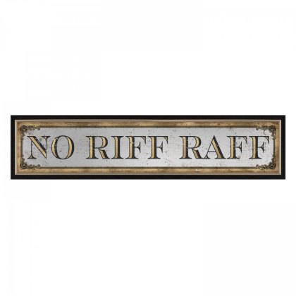 No Riff Raff Mirror - Wall Art