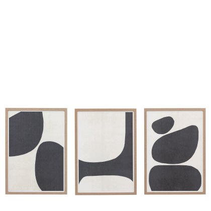 Pebble Collection - Framed Canvas Set of 3 Pebble Collection - Framed Canvas Set of 3