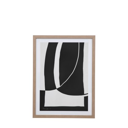 Abstract Noir et Blanc - Framed Art