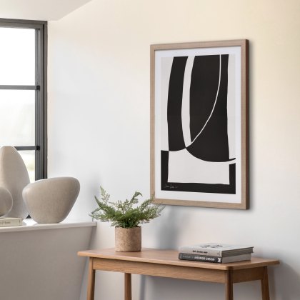 Abstract Noir et Blanc - Framed Art Abstract Noir et Blanc - Framed Art