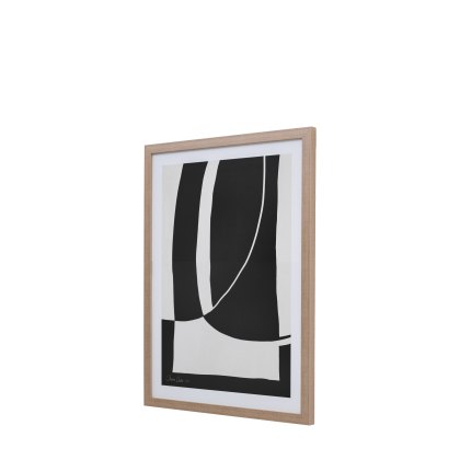 Abstract Noir et Blanc - Framed Art