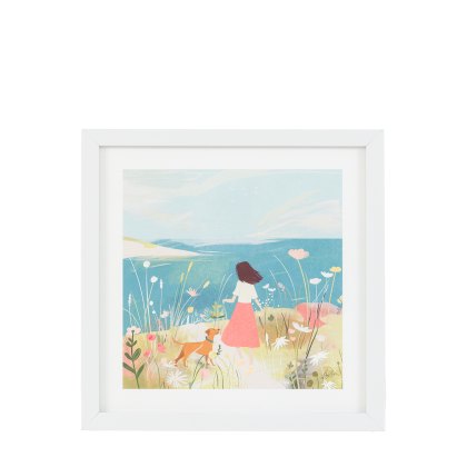 Seaside Stroll - Framed Art