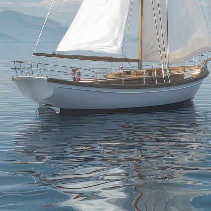 Azure Reflections - Framed Art