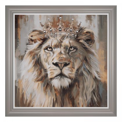 The King - Framed Canvas