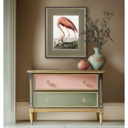 Vintage Flamingo Small - Framed Art