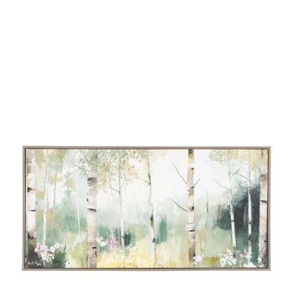 Birch & Bloom - Framed Canvas