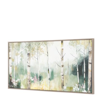 Birch & Bloom - Framed Canvas