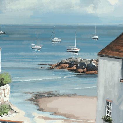 Calm Cove - Framed Canvas