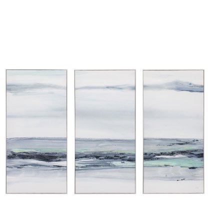 Clouded View - Framed Canvas Set of 3