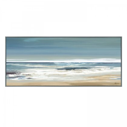 Along the Coastline - Framed Canvas