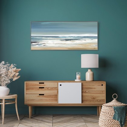 Along the Coastline - Framed Canvas