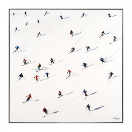 Downhill - Framed Canvas