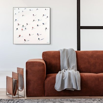 Downhill - Framed Canvas