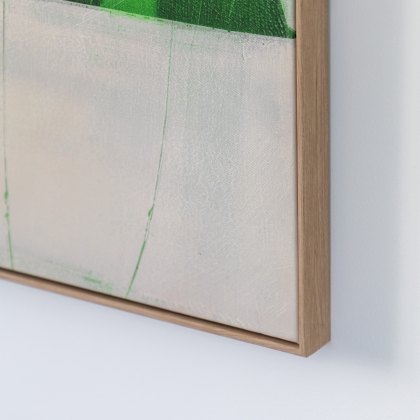 Emerald Abstract - Framed Canvas