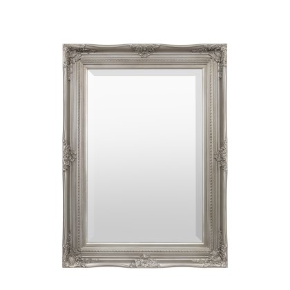 Hampshire - Rectangle Mirror Ant Silver