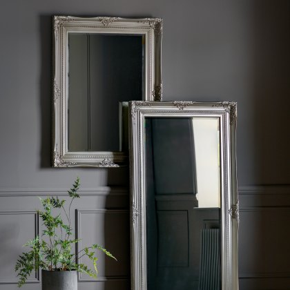 Hampshire - Rectangle Mirror Ant Silver
