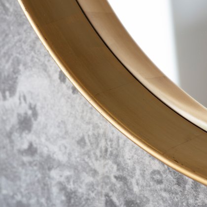 Harvey - Round Mirror Gold