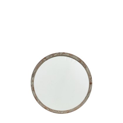 Hector - Small Round Mirror (Natural)