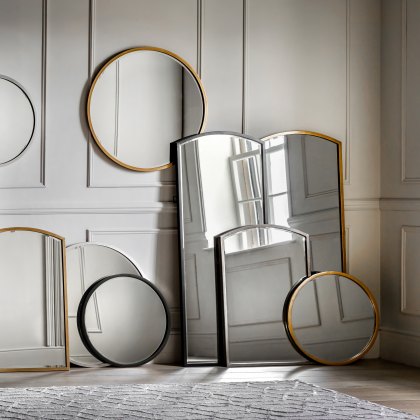 Higgins - Arch Mirror Black