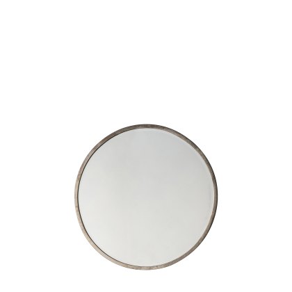 Higgins - Round Mirror Antique Silver