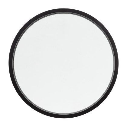 Higgins - Round Mirror Black Large