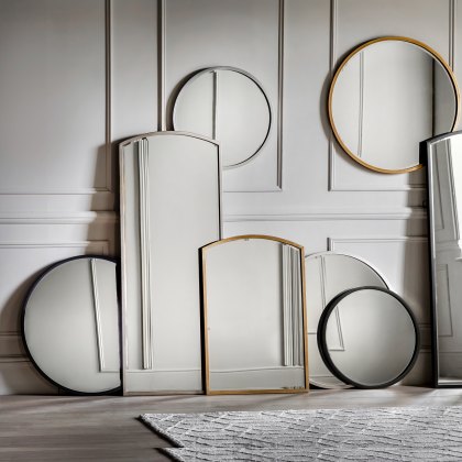 Higgins - Round Mirror Black
