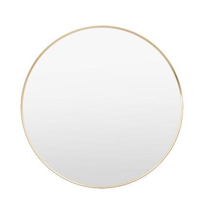Holworth - Large Round Mirror Gold