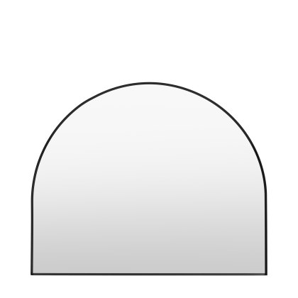 Holworth - Overmantle Mirror Black