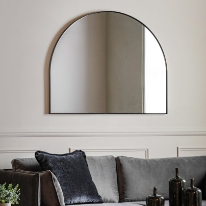 Holworth - Overmantle Mirror Black