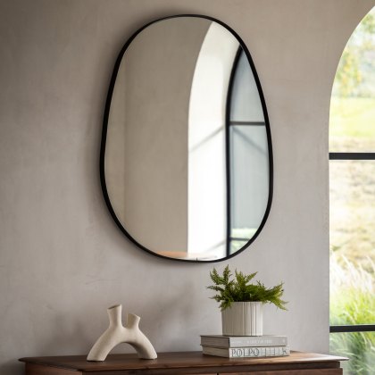 Holworth - Pebble Mirror Black Large