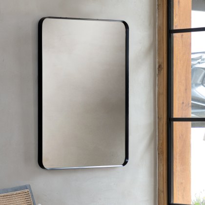 Holworth - Rectangle Mirror Black
