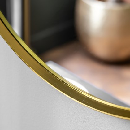 Holworth - Round Mirror Gold