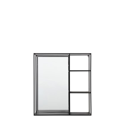 Bassan - Mirror Shelf Black