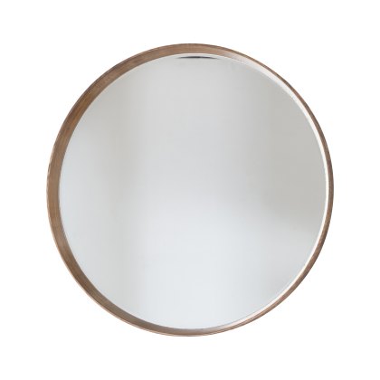 Keaton - Round Mirror Oak